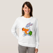 Kaninchen mit Karrot T-Shirt (Vorne ganz)
