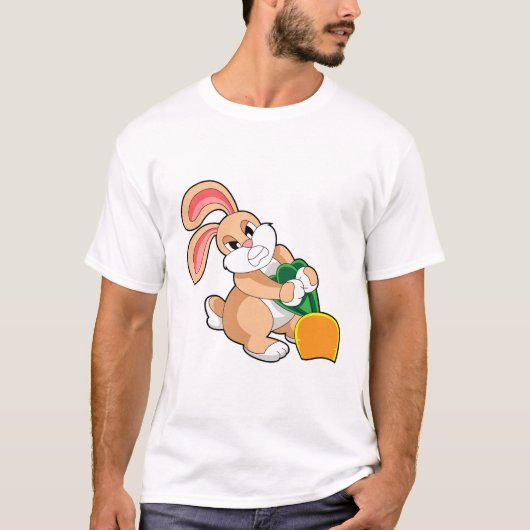 Kaninchen mit Karrot T-Shirt (Vorderseite)