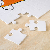 Kaninchen mit Karrot und Herz Puzzle (Seite)