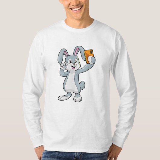 Kaninchen mit mobilem T-Shirt (Vorderseite)