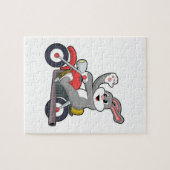 Kaninchen mit Motorrad.PNG Puzzle (Horizontal)