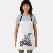 Kaninchen mit Motorrad.PNG Schürze (Insitu)