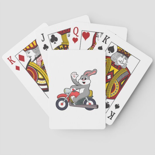 Kaninchen mit Motorrad.PNG Spielkarten (Rückseite)