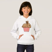 Kaninchen mit Muffin Hoodie (Vorne ganz)