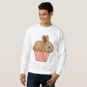 Kaninchen mit Muffin Sweatshirt (Vorne ganz)