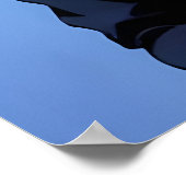 Kaninchen mit Polizeiuniform | AI Art Poster (Ecke)