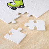 Kaninchen mit Roller-Skaten Puzzle (Seite)
