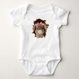 Kaninchen mit Schnuller Baby Strampler