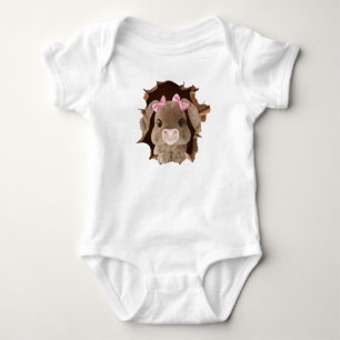 Kaninchen mit Schnuller Baby Strampler