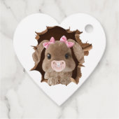 Kaninchen mit Schnuller Geschenkanhänger (Rückseite)