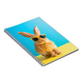 Kaninchen mit Sonnenbrille Notizblock (Rechte Seite)