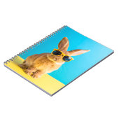 Kaninchen mit Sonnenbrille Notizblock (Linke Seite)