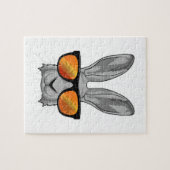 Kaninchen mit Sonnenbrille Puzzle (Horizontal)