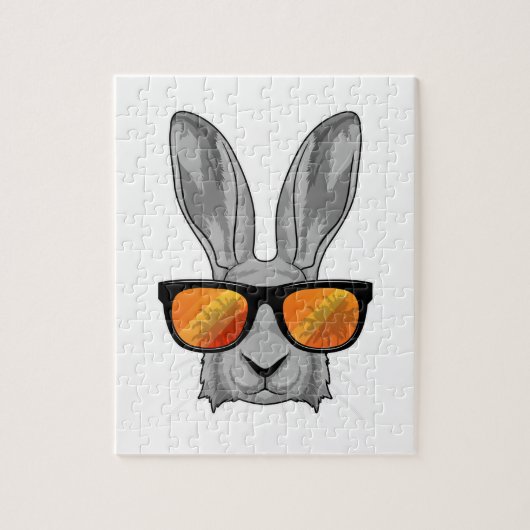 Kaninchen mit Sonnenbrille Puzzle (Vertikal)