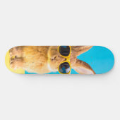 Kaninchen mit Sonnenbrille Skateboard (Horizontal)