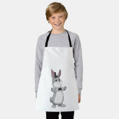 Kaninchen mit Top Hut & Bow-Krawatte Schürze (Getragen)