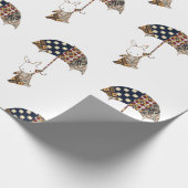 Kaninchen mit Umbrettpapier Geschenkpapier (Ecke)