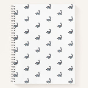 Kaninchen mit Wasserfarbe Notizblock