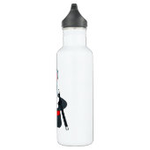 Kaninchen mit Zauberstab und Hut Edelstahlflasche (Rechts)