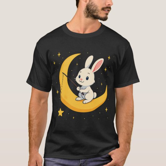 Kaninchen-Mondjagd T-Shirt (Vorderseite)
