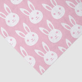 Kaninchen-Muster Pink Seidenpapier (Ausschnitt)