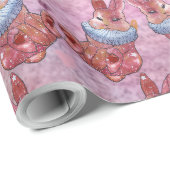 Kaninchen namens Ladybug Geschenkpapier (Rolleneckpunkt)