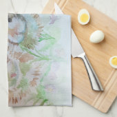 Kaninchen Niedliche Kaninchen Wasserfarben Blumenz Geschirrtuch (Viertel Falte)