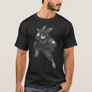Kaninchen-Ninja-Kampfsport T-Shirt