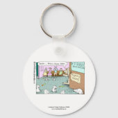 Kaninchen-OBGYNs Funny Key Chain Schlüsselanhänger (Vorderseite)