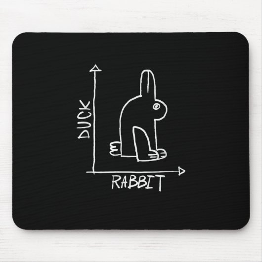 Kaninchen oder Enten, Tiersterben Mousepad (Vorne)