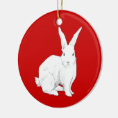 Kaninchen-Ornament Keramikornament (Links)