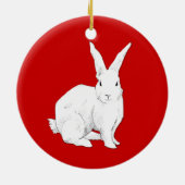Kaninchen-Ornament Keramikornament (Hinten)