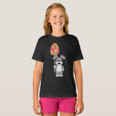 Kaninchen Ostereier Ballon T-Shirt (Vorne ganz)