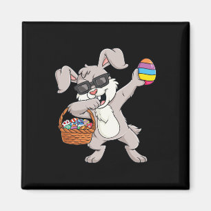 Kaninchen Ostereier entblößen Kindermädchen Gi Magnet