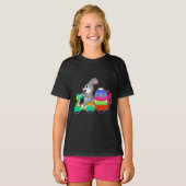 Kaninchen Ostereier Lieferung T-Shirt (Vorne ganz)