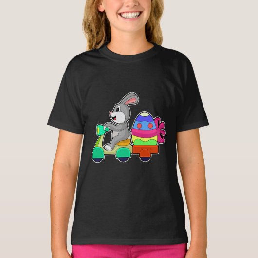 Kaninchen Ostereier Lieferung T-Shirt (Vorderseite)
