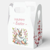 Kaninchen-Ostereier und Blume - Geschenkschachtel (Geöffnet)