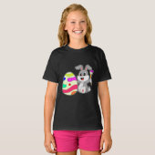 Kaninchen Ostereiermalerei T-Shirt (Vorne ganz)