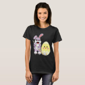 Kaninchen Ostereihockey T-Shirt (Vorne ganz)