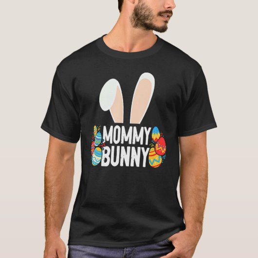 Kaninchen Ostermutter Easter Day Mama Mommy Bunn T-Shirt (Vorderseite)
