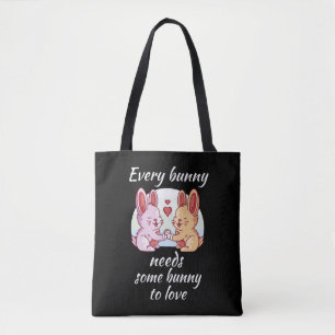 Kaninchen Paar Liebes Herz Ostern Verliebte Tasche