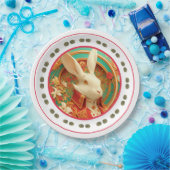 Kaninchen-Papiertafel für königliche Kleidung Pappteller (Party)