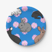 Kaninchen Pappteller (Vorderseite)