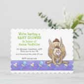 Kaninchen-Party Einladung (Stehend Vorderseite)