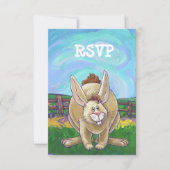 Kaninchen-Party Einladung (Vorderseite)