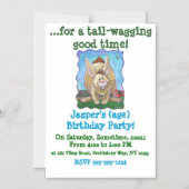 Kaninchen-Party Magneteinladung (Vorderseite)