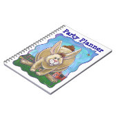 Kaninchen-Party Notizblock (Linke Seite)