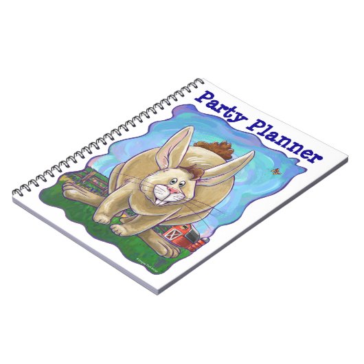 Kaninchen-Party Notizblock (Linke Seite)