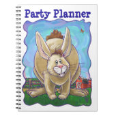 Kaninchen-Party Notizblock (Vorderseite)