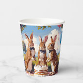Kaninchen Party Pappbecher (Rückseite)